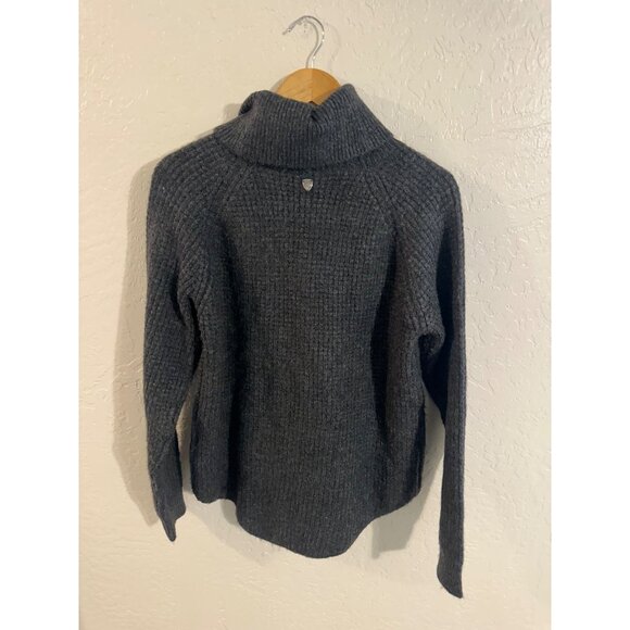 Kuhl Grey Sienna Long Sleeved Waffle Print Turtleneck Sweater - Picture 12 of 13